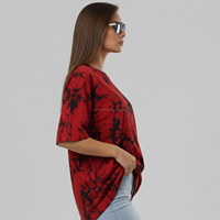Kaos Wanita Fit2Fight 100% Katun, Model Regular Fit, Lengan Pendek, Polos, Motif Huruf Besar, Batik, Kancing Korduroi
