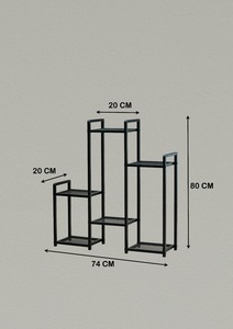 Soporte metálico para plantas, estante para macetas, expositor de plantas, estantería de varios niveles, soporte metálico para flores - Product Image 6