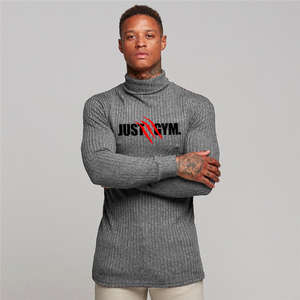 Camiseta Deportiva de Manga Larga para Hombre, OEM/ODM, Ajustada, de Secado Rápido, Tejida, para Gimnasio, Ejercicio, Fitness y Culturismo - Product Image 5