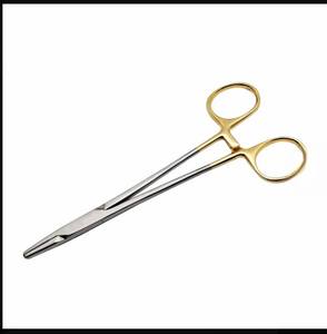 Inserts en carbure de tungstène porte-aiguille Mayo Hegar en promotion, pilote d'aiguille plaqué or avec verrouillage solide - Product Image 5