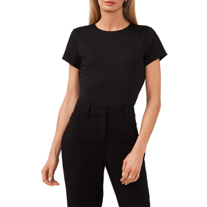 Camisetas informales de manga corta para mujer Camisetas ajustadas de color sólido de alta calidad para mujer en material de alta calidad personalizado - Product Image 2