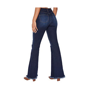 Customized Top Quality <b>Stretch</b> Flare Slim Fashion Women's <b>Jeans</b> Pants Streetwear Casual <b>Ladies</b> Denim <b>Jeans</b> Pants For Women - Product Image 6