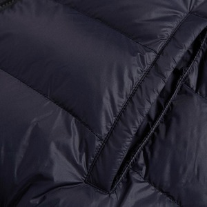 Chaqueta acolchada para exteriores de poliéster negro personalizada Unisex para hombre, impermeable, con cierre de cremallera, cuello de oveja, transpirable, informal - Product Image 3