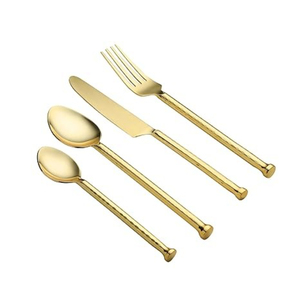 Customized Size Manufacture and Supplier From India Elegant Stainless Steel Flatware 3-Pieces Cutlery Set Gold Plated for Party - Product Image 6