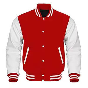 แจ็กเก็ตขนสัตว์หลากสีออกแบบได้ตามต้องการมีกระเป๋าด้านหน้าคอปาดผ้าปักโลโก้ด้วยหนัง - Product Image 1