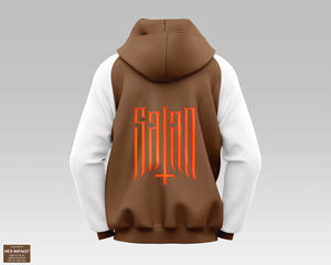 เสื้อฮู้ดพิมพ์ลายไหล่ตกทำจากผ้าฝ้ายเฮฟวี่เวทกำหนดได้เอง - Product Image 5