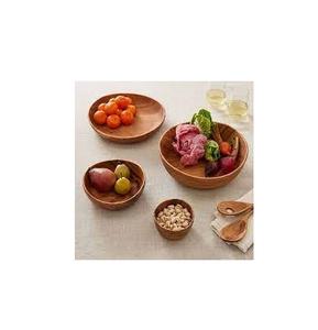 Cuenco de madera de acacia para servir ensaladas de frutas, cuenco de madera hecho a mano con logotipo personalizado ecológico a bajo precio - Product Image 6