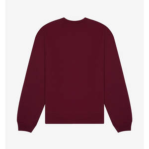 Bella Canvas nueva moda logotipo bordado personalizado polar cuello redondo negro algodón liso sudadera para hombres - Product Image 6