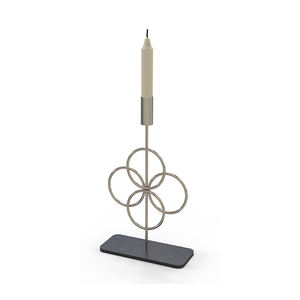 Elegante portavelas de boda estilo Flor de metal de hierro, centro de mesa para eventos de fiesta con linternas de tarro para bodas y eventos - Product Image 2