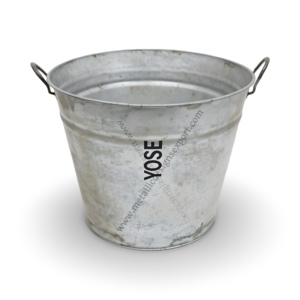 Premium <b>Galvanized</b> Metal <b>Bucket</b> Multi-Purpose Pail for Gardening, Storage, and Beverage Cooling - Sturdy Build - Product Image 3