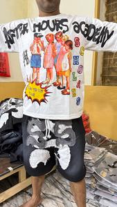 Custom Raw Hem Applique Embroidery <b>Patches</b> <b>Shorts</b> High Quality Streetwear Baggy Distressed <b>Shorts</b> - Product Image 5