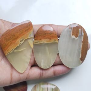 Piedras preciosas sueltas de cristal de cuarzo superior de ágata con bandas naturales de alta calidad para accesorios de fabricación de joyas - Product Image 3