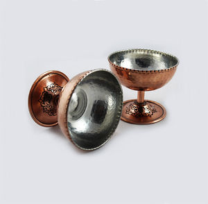 Tazón de Lujo para Servir Helado de Cobre Puro Ecológico Pulido con Diseño Grabado, Ideal para Hogar, Hotel, Cafetería y Restaurante - Product Image 6