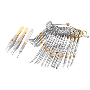 Kit de instrumentos quirúrgicos para tejidos blandos de animales pequeños, paquete de esterilización veterinaria, juego profesional de acero inoxidable - Product Image 3