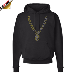 Collana con Teschio e Strass, Trasferibile su Maglietta, Vendita Calda - Product Image 2