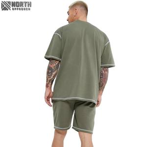 24004wts-Conjunto de Ropa Informal con Gráfico Personalizado para Mujer, Camiseta de Gran Tamaño, Conjunto de Pantalones Cortos para Correr, para Verano - Product Image 3