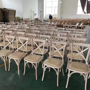 Wholesale <b>Cheap</b> Stackable Wooden Cross Back <b>Chair</b> for restaurants and outdoor events - Product Image 6