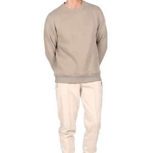 Sudadera con estampado personalizado de nuevo diseño de alta calidad para hombre, ropa de calle, moda lisa, cuello redondo, sudaderas de talla grande de Color sólido para hombre - Product Image 4