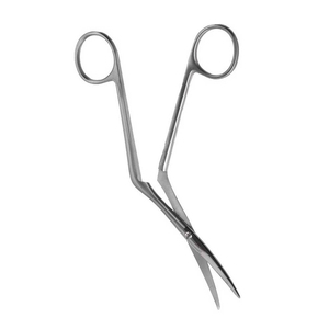 Tijeras Nasales Fomon de acero inoxidable Tijeras nasales dorsales Vástago en ángulo 140mm Tijera quirúrgica ENT - Product Image 4