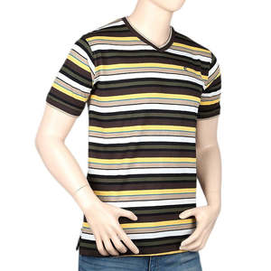 เสื้อยืดคอกว้างแขนสั้นผู้ชาย - หลายสี - Product Image 1