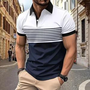 T-shirt Homme de Haute Qualité en Polyester/Coton Fin XS-5XL Grande Taille Manches Courtes à Carreaux Haut d'Été Basique Style Libre Antibactérien - Product Image 1