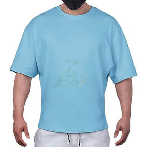 Premium Custom Logo 260GSM Heavyweight Regular Fit Hombres 100% Algodón Camiseta Formal Tallas grandes Secado rápido Transpirable - Product Image 6