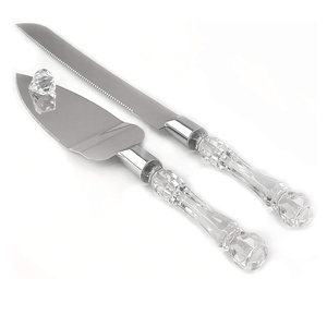 Cake <b>Tools</b> 2 Pcs Stainless Steel Gold Titanium Wedding Cake Knife & Server Set Finishing Cake Server Gift Box - Product Image 6