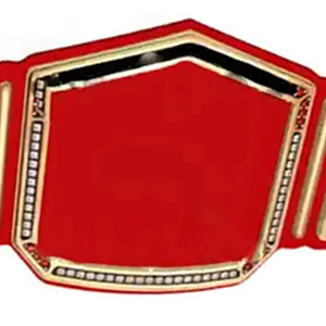 Ceinture de champion personnalisée, sangle rouge, plaques métalliques dorées, ceinture de titre vide pour boxe, MMA, lutte - Product Image 5