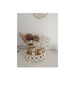 Merveilleux plateau de service en rotin bambou, plateau décoratif fait à la main pour table de rangement, décor de maison de ferme - Product Image 1