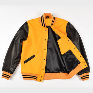 OEM <b>Varsity</b> <b>Jacket</b> Manufacturer Custom Wholesale Supplier Private Label Bulk Production 320GSM Fleece Cotton <b>Bomber</b> <b>Jacket</b> - Product Image 5