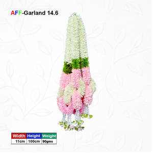 Artificial Floral Garland (No. 18) Modern Handmade Realistic Environment-Friendly <b>Decorative</b> Flower Mala for Wedding Festive - Product Image 1