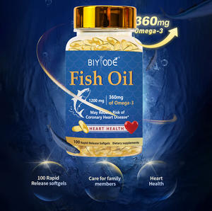 BIYODE Omega 3 Fish Oil Softgels 1200 мг рыбий жир с 360 мг Омега-3 <span class=keywords><strong>EPA</strong></span> <span class=keywords><strong>DHA</strong></span> для ежедневной поддержки организма, 100 мягких капсул - Product Image 3