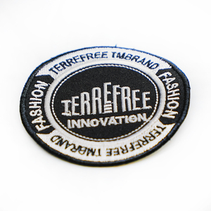 Parches Bordados de Marca Privada, MOQ Bajo, Parches Bordados Circulares con Logotipo de Tendencia, Insignia Termoadhesiva, Apliques para Coser, para Hombre o Mujer - Product Image 4