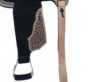 Sillín de equitación occidental de alta calidad ecuestre, sillín de Carreras de Caballos inglés hecho a mano de cómodo - Product Image 4