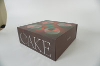 Boîte en papier rigide de luxe recyclable avec fermeture magnétique, pelliculage brillant et impression offset pour gâteaux et autres articles de luxe