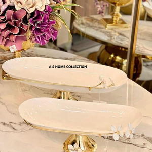 ชามสแตนเลสสีโบราณสำหรับเสิร์ฟผลไม้ฐานไม้ขนาดใหญ่ของตกแต่งบ้าน - Product Image 3