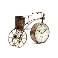 Relojes de mesa de escritorio de madera con soporte de Metal de Color negro de aspecto Simple para sala de estar dormitorio con Color y tamaños personalizados