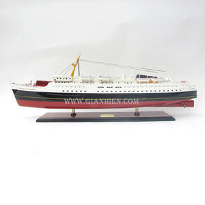 Gia Nhien Fabricant Conception personnalisée quantité minimale de commande bas KONINGIN WILHELMINA MODÈLE DE BATEAU EN BOIS MODÈLE DE BATEAU EN bois DE HAUTE QUALITÉ - Product Image 1