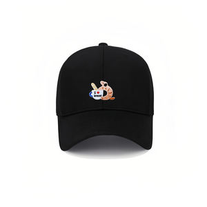 Casquette Bob Unisexe en Coton Brodé Motif Chien, Style Sportif Urbain, Tendance Mode - Product Image 6