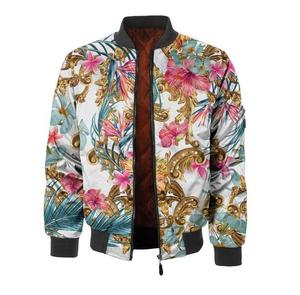 Chaqueta Bomber de Hombre Personalizada de Flyingkick Enterprises, Impermeable, Cortavientos, con Capucha, Estilo Urbano, Azul Teñido, Manga Larga, para Otoño e Invierno - Product Image 1