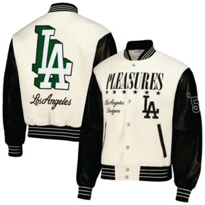 Chaqueta Universitaria de Béisbol con Bordado Chenille Personalizada para Hombre - Product Image 1