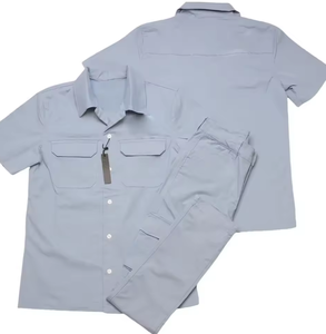 Summer Color Block Camiseta Pantalones cortos para hombre vestido de verano - Product Image 4