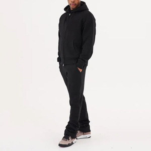 2025 <b>Men's</b> Sportswear Set Breathable Printed Hooded Sweatshirt and Basic Joggers Pants for Gym Fitness Track Sighs Tops - Product Image 1