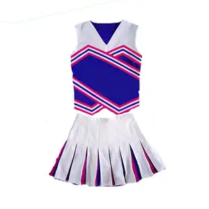 Top Best Customized Wholesale 2023 Latest Design Ladies Sports Cheerleading Uniform Sets Sublimation