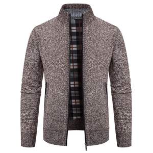 High Quality Custom Logo Embroidery 100 Cotton <b>Men</b> Knit <b>Sweater</b> OEM Varsity Cardigan Long Sleeve High Quality Soft Knitwear - Product Image 1