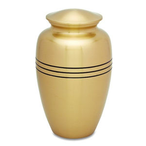 โกศใส่ศพสำหรับผู้ใหญ่โกศใส่ศพทำจากทองเหลืองรูปทรงกลมสีทอง - Product Image 3