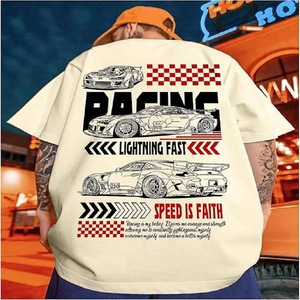 Camiseta informal de cuello redondo para hombre, 100% algodón, transpirable, de secado rápido, manga corta, talla grande, estampado, ajuste clásico - Product Image 3