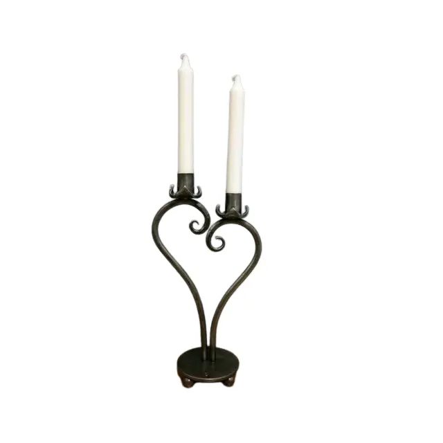 Fancy Iron Candle Holder Metal Candlestick Handmade Home Decoration Iron rustic candelabra Wrought iron candle holder