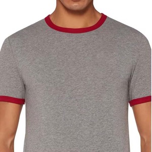 T-shirts pour hommes personnalisés avec logo, mélange polyester/coton, impression numérique, design vierge, séchage rapide et respirant - Product Image 5