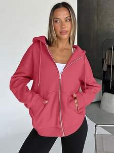 Soft Fleece <b>Zip</b> Up <b>Hoodie</b> For Men Trendy Look Cotton <b>Zip</b> Up <b>Hoodie</b> <b>Women</b> Basic Style - Product Image 6